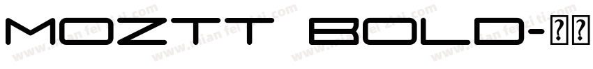 MozTT Bold字体转换